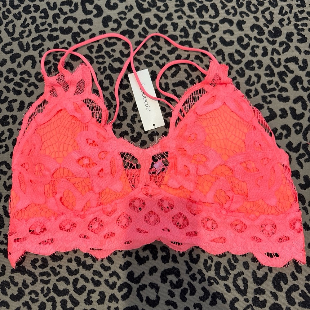 Francesca's Collections Coral Lace Bralette
